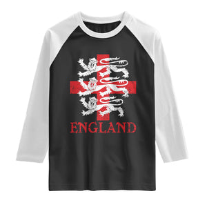 England Three Lions Symbol English Pride Souvenir Raglan Shirt