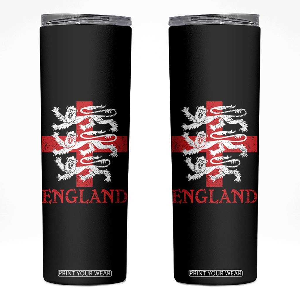 England Three Lions Symbol English Pride Souvenir Skinny Tumbler