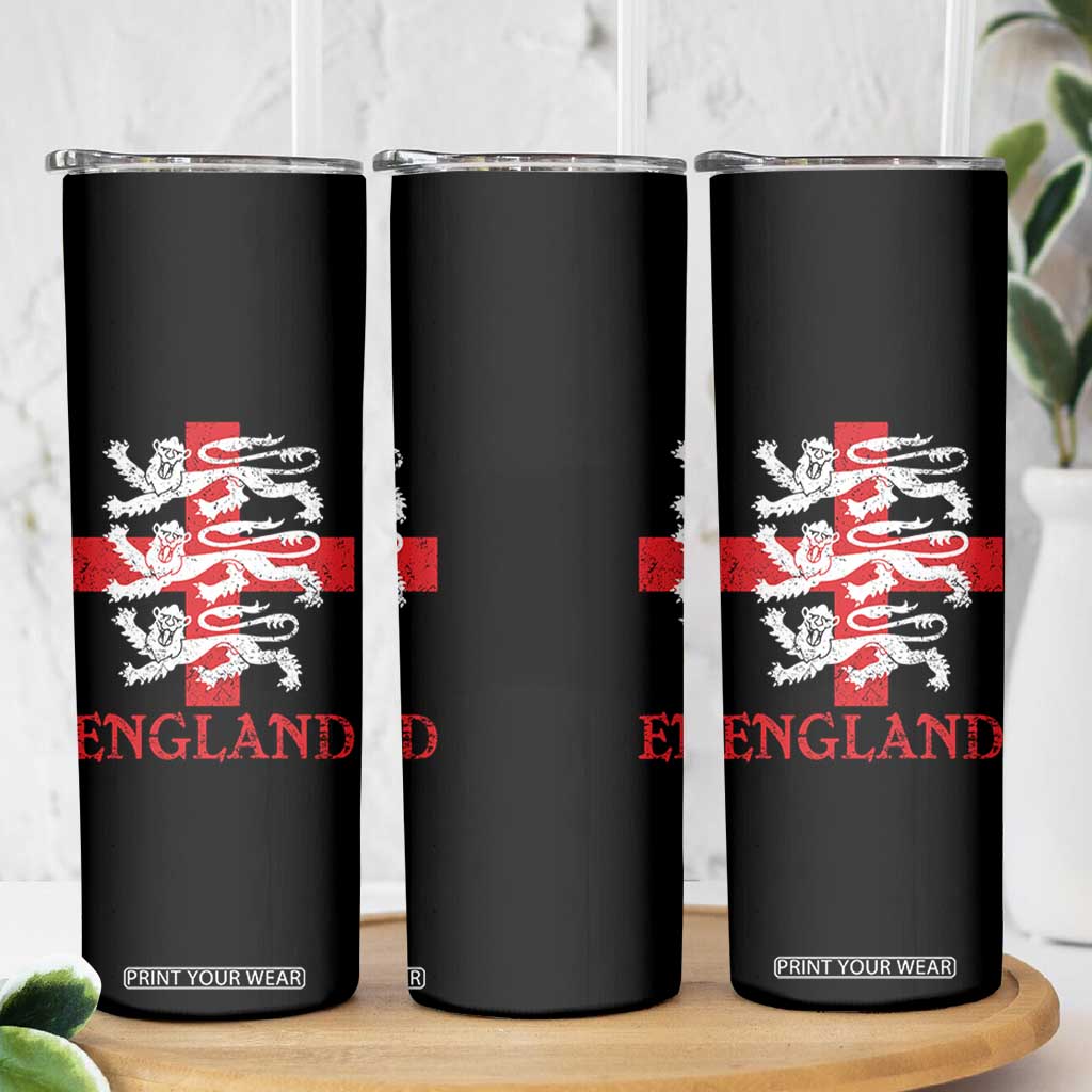England Three Lions Symbol English Pride Souvenir Skinny Tumbler