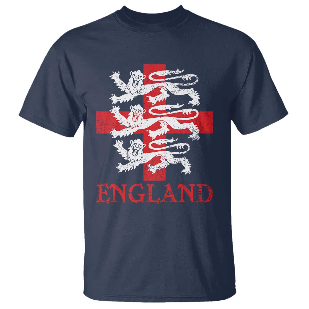 England Three Lions Symbol English Pride Souvenir T Shirt