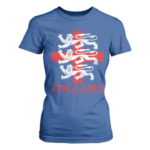 England Three Lions Symbol English Pride Souvenir T Shirt For Women
