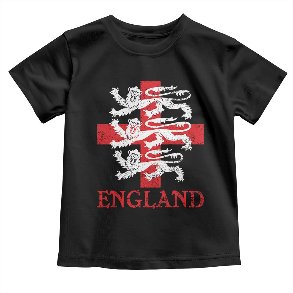 England Three Lions Symbol English Pride Souvenir Toddler T Shirt