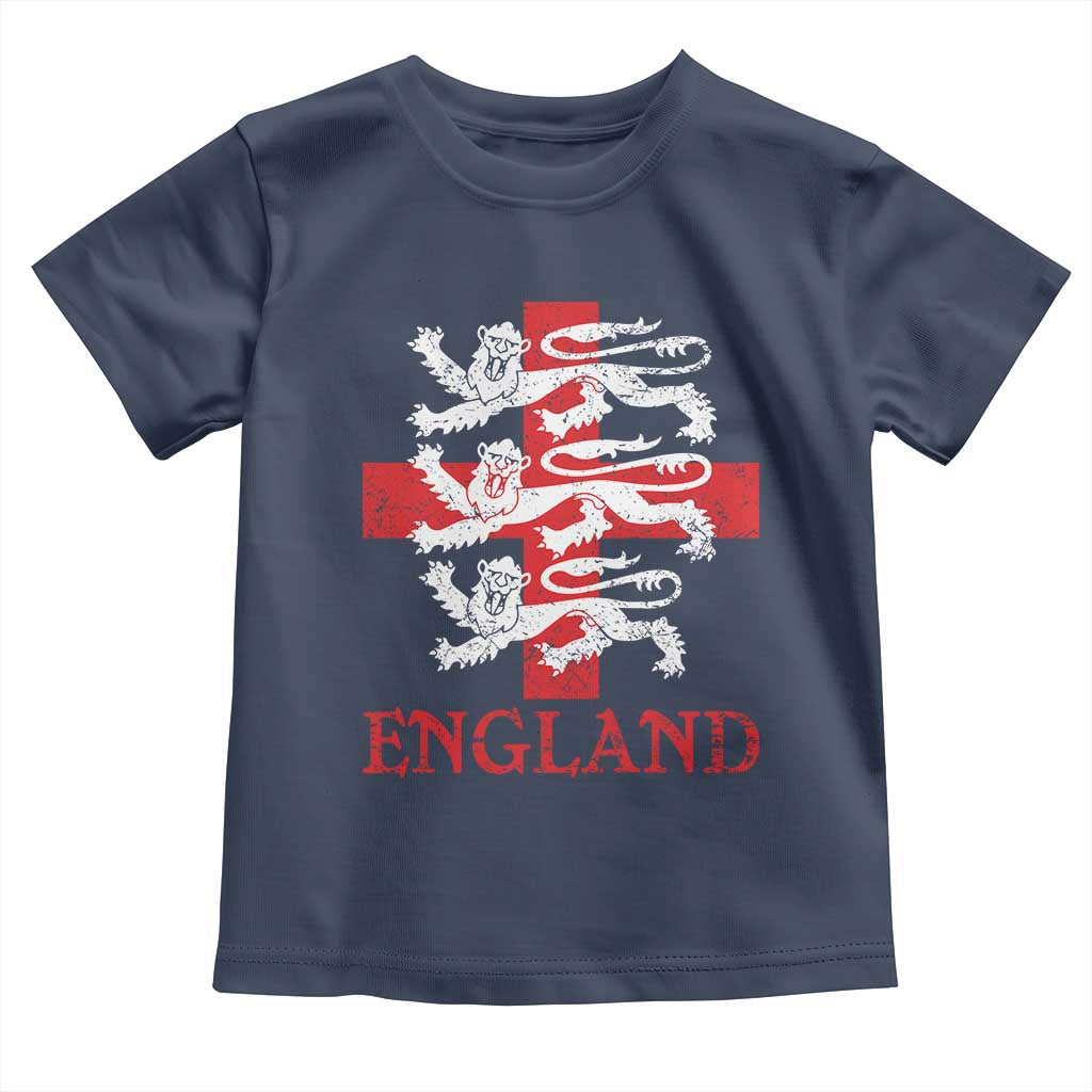 England Three Lions Symbol English Pride Souvenir Toddler T Shirt