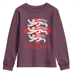 England Three Lions Symbol English Pride Souvenir Youth Sweatshirt