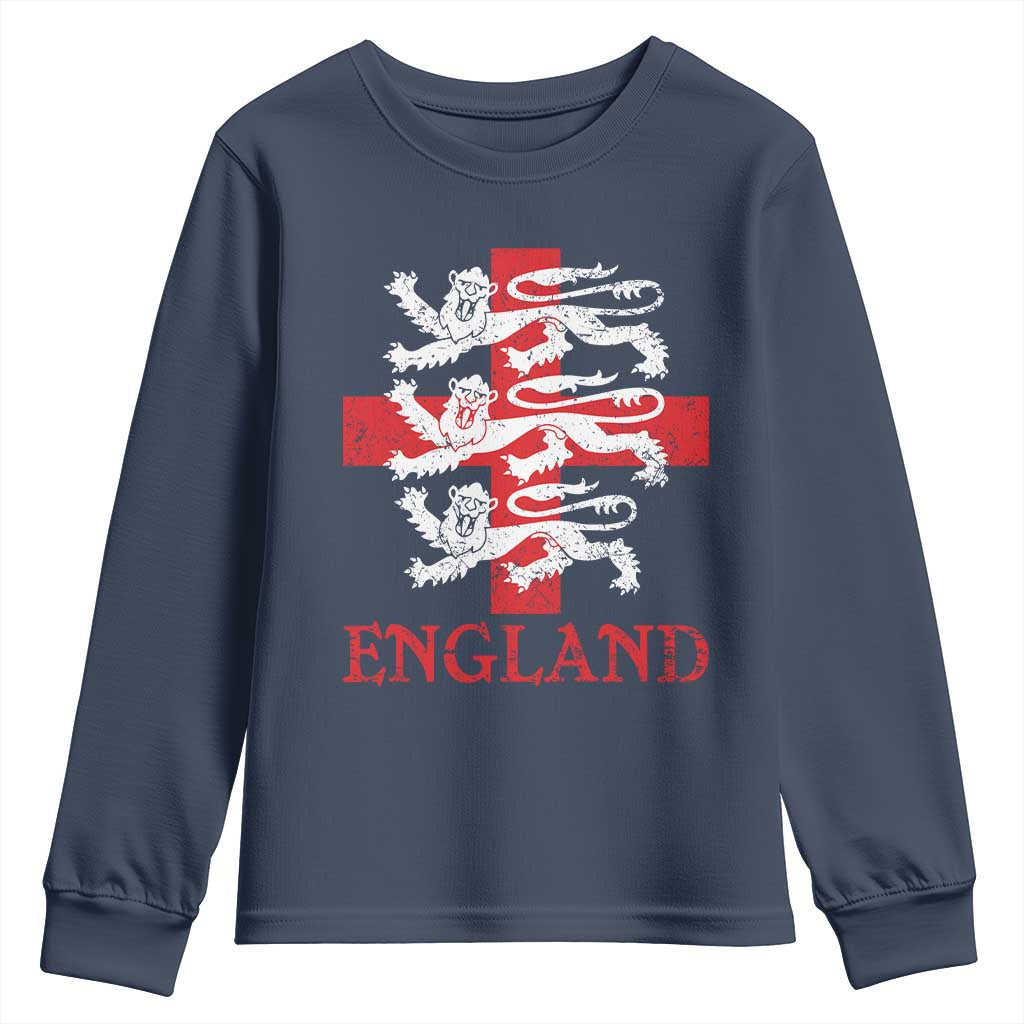 England Three Lions Symbol English Pride Souvenir Youth Sweatshirt
