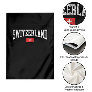 Vintage Switzerland National Pride The Swiss Cross Garden Flag TS11 Print Your Wear