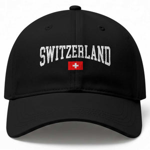 Vintage Switzerland National Pride The Swiss Cross Baseball Cap