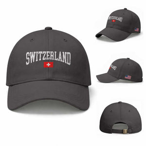 Vintage Switzerland National Pride The Swiss Cross Baseball Cap