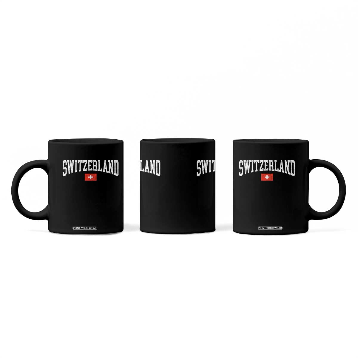 Vintage Switzerland National Pride The Swiss Cross Coffee Mug TS11 Print Your Wear