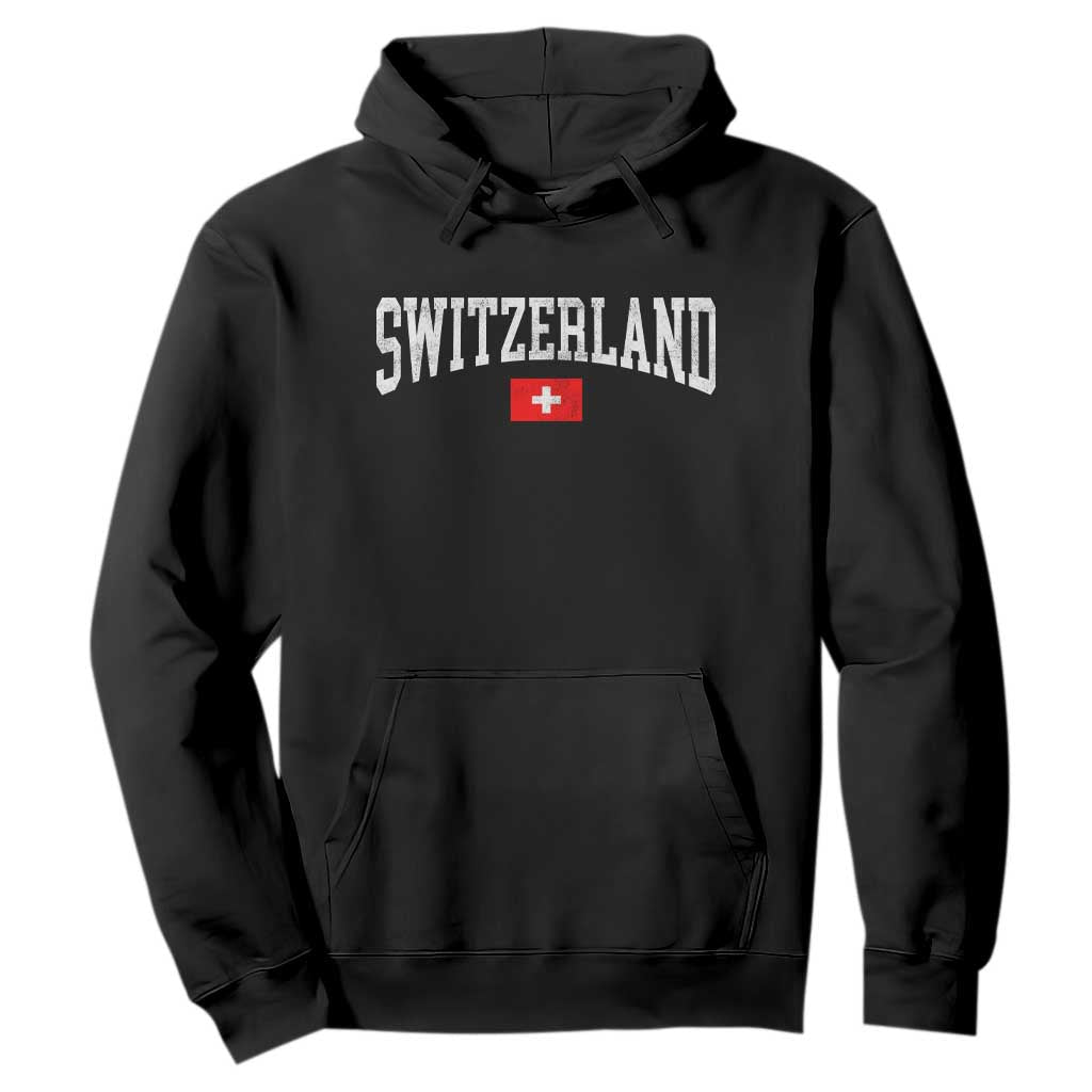 Vintage Switzerland National Pride The Swiss Cross Hoodie