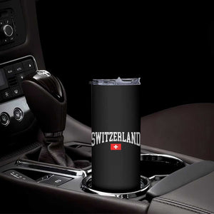 Vintage Switzerland National Pride The Swiss Cross Skinny Tumbler TS11 Print Your Wear