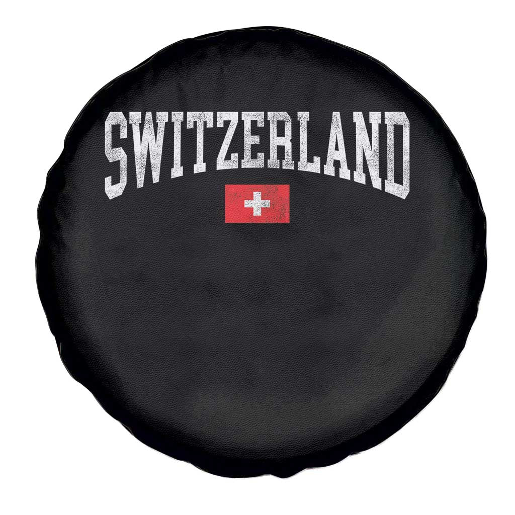 Vintage Switzerland National Pride The Swiss Cross Spare Tire Cover TS11 Print Your Wear