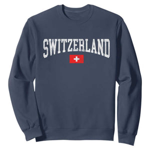 Vintage Switzerland National Pride The Swiss Cross Sweatshirt