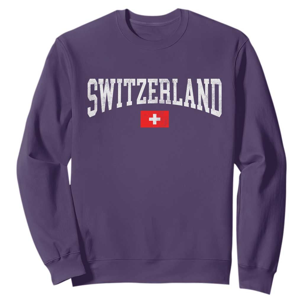 Vintage Switzerland National Pride The Swiss Cross Sweatshirt