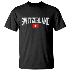 Vintage Switzerland National Pride The Swiss Cross T Shirt