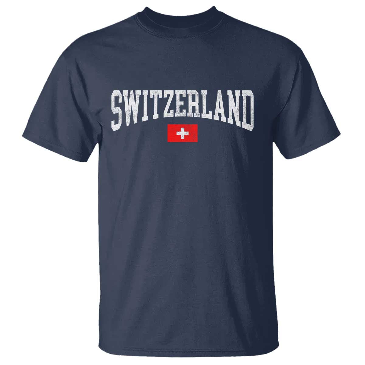 Vintage Switzerland National Pride The Swiss Cross T Shirt