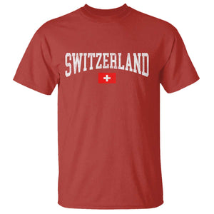 Vintage Switzerland National Pride The Swiss Cross T Shirt