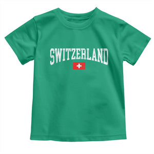 Vintage Switzerland National Pride The Swiss Cross Toddler T Shirt
