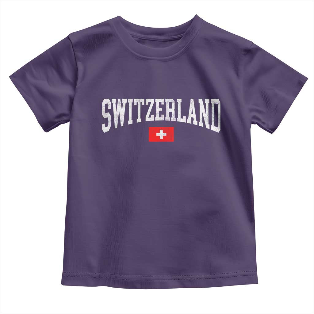 Vintage Switzerland National Pride The Swiss Cross Toddler T Shirt