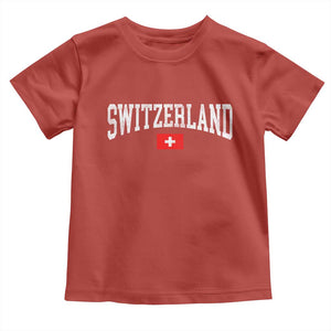 Vintage Switzerland National Pride The Swiss Cross Toddler T Shirt