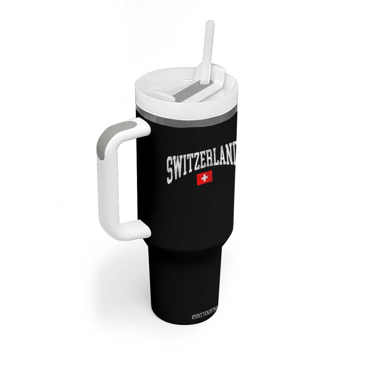 Vintage Switzerland National Pride The Swiss Cross Tumbler With Handle TS11 Print Your Wear