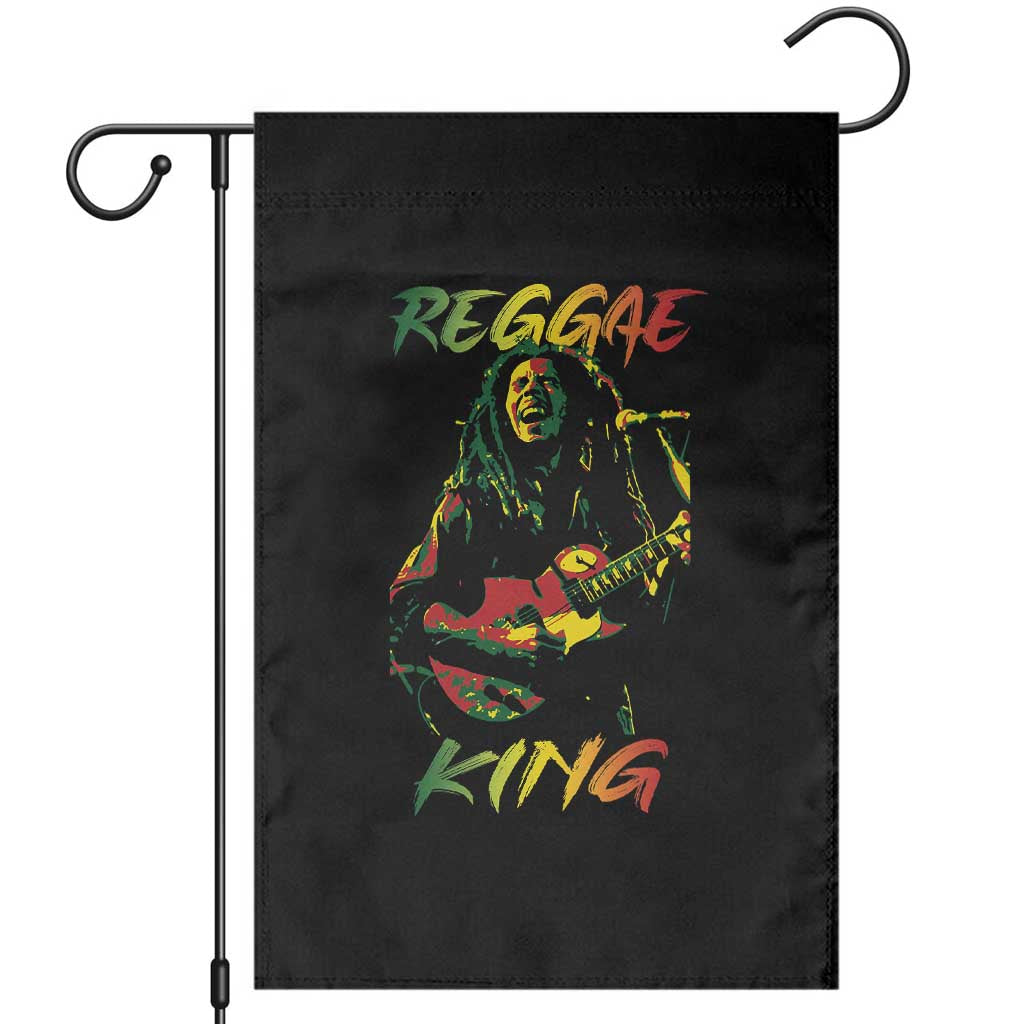 Legend Bob Garden Flag Reggae King Music Rastafarian TS11 Black Print Your Wear