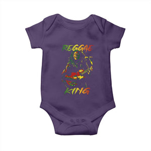 Legend Bob Baby Onesie Reggae King Music Rastafarian TS11 Purple Print Your Wear