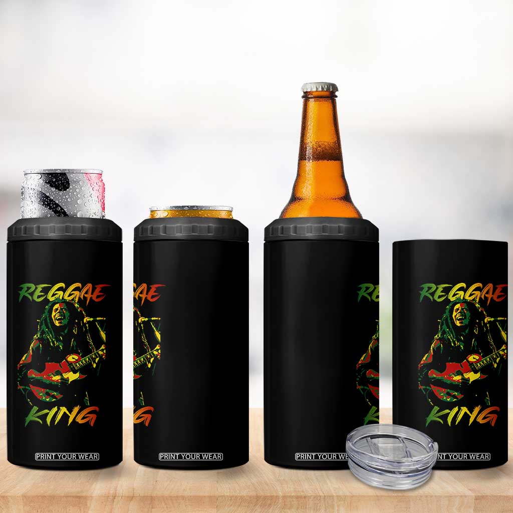Legend Bob 4 in 1 Can Cooler Tumbler Reggae King Music Rastafarian TS11 Print Your Wear