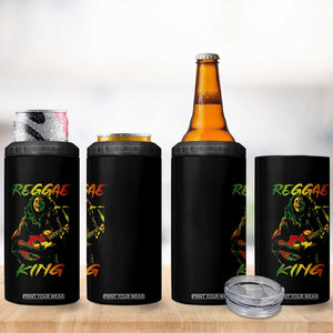 Legend Bob 4 in 1 Can Cooler Tumbler Reggae King Music Rastafarian TS11 Print Your Wear