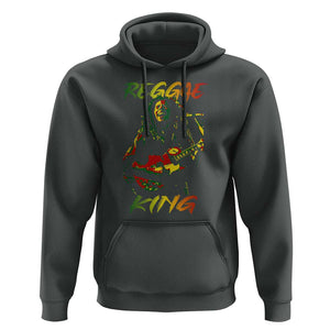 Legend Bob Hoodie Reggae King Music Rastafarian TS11 Dark Heather Print Your Wear