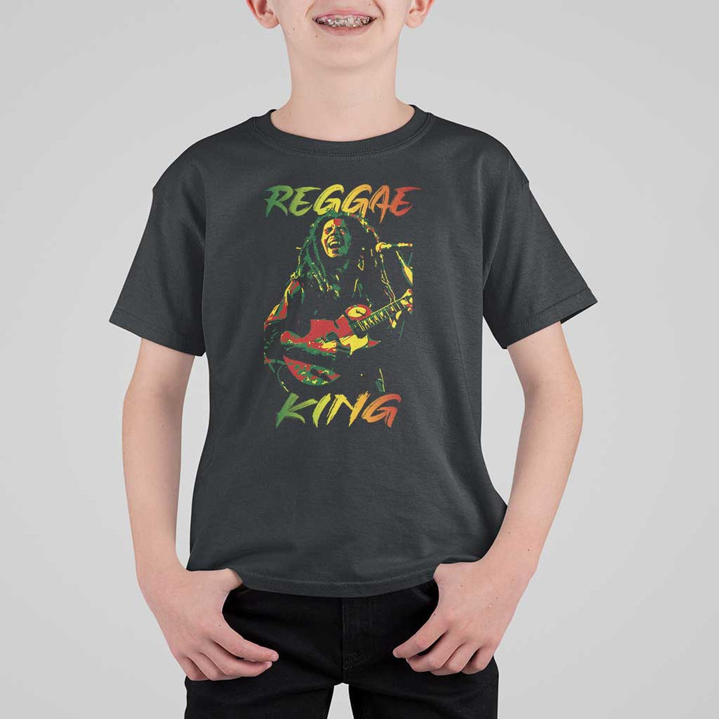 Legend Bob T Shirt For Kid Reggae King Music Rastafarian TS11 Black Print Your Wear