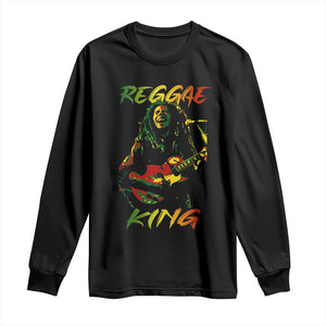 Legend Bob Long Sleeve Shirt Reggae King Music Rastafarian TS11 Black Print Your Wear