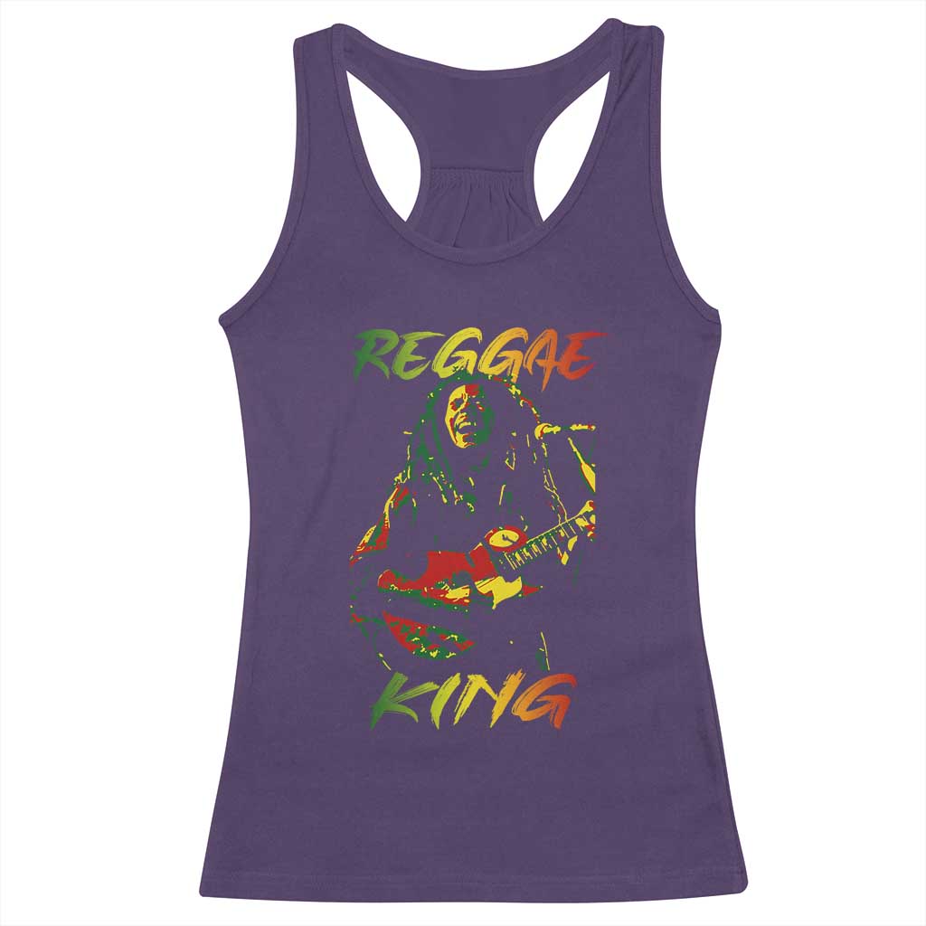 Legend Bob Racerback Tank Top Reggae King Music Rastafarian TS11 Purple Print Your Wear