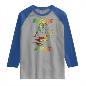 Legend Bob Raglan Shirt Reggae King Music Rastafarian TS11 Sport Gray Royal Print Your Wear