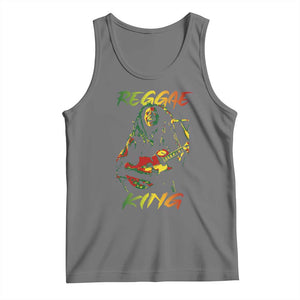 Legend Bob Tank Top Reggae King Music Rastafarian TS11 Black Heather Print Your Wear