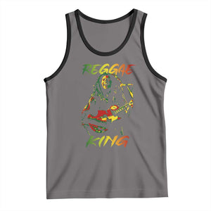 Legend Bob Tank Top Reggae King Music Rastafarian TS11 Deep Heather Black Print Your Wear
