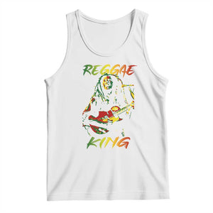Legend Bob Tank Top Reggae King Music Rastafarian TS11 White Print Your Wear