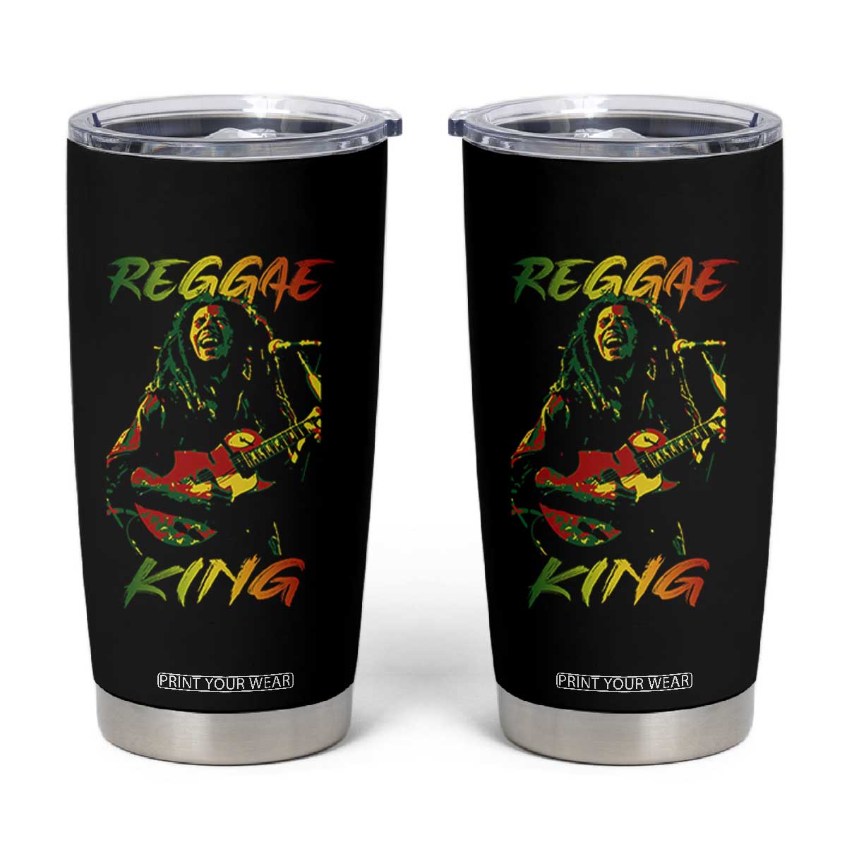 Legend Bob Tumbler Cup Reggae King Music Rastafarian TS11 Black Print Your Wear