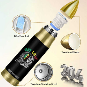 Reggae Legend Bullet Tumbler One Love One Heart Rastafarian Reggae Music Lion TS11 Print Your Wear