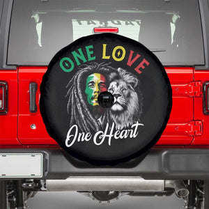 Reggae Legend Spare Tire Cover One Love One Heart Rastafarian Reggae Music Lion TS11 Black Print Your Wear