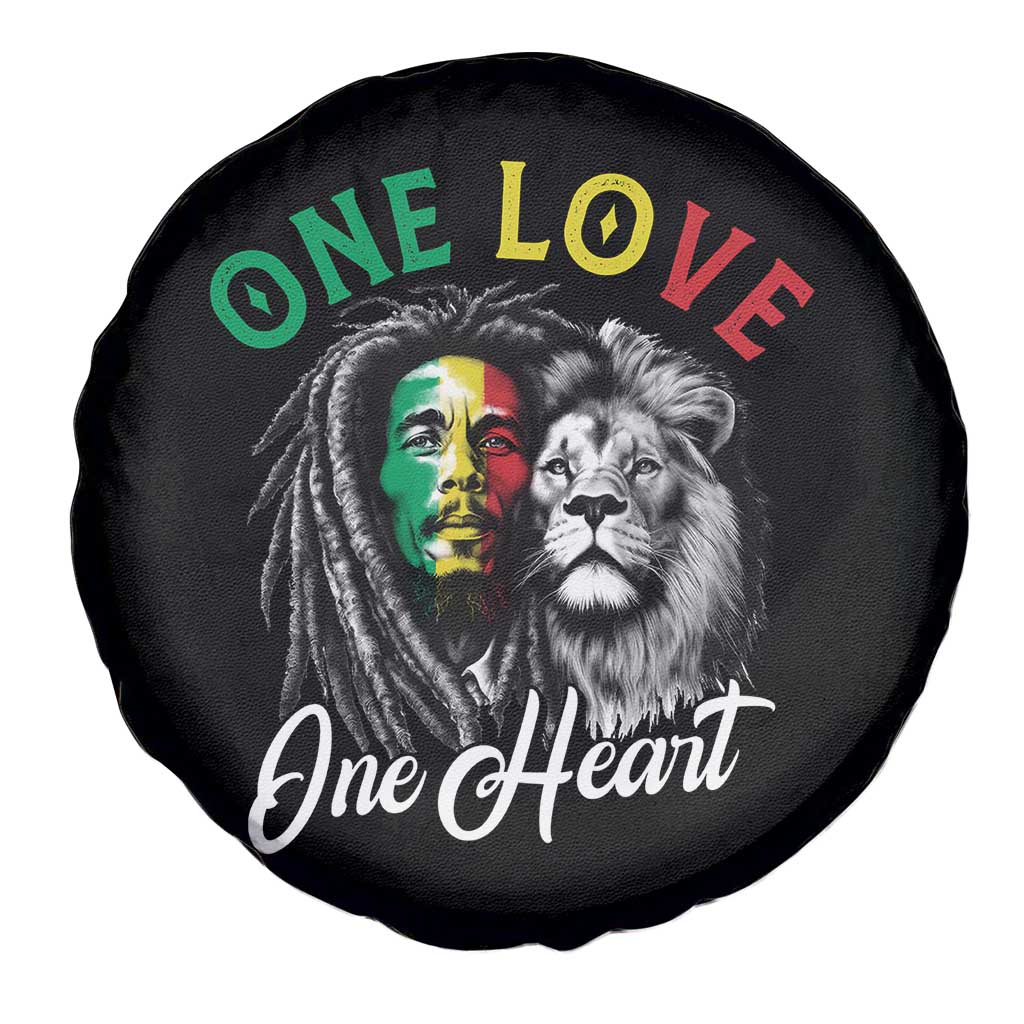 Reggae Legend Spare Tire Cover One Love One Heart Rastafarian Reggae Music Lion TS11 Print Your Wear