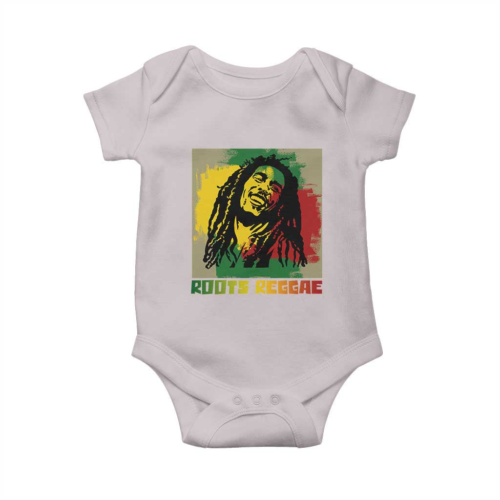 Legend Bob Baby Onesie Roots Reggae Rastafarian Music Jamaica TS11 Ice Gray Print Your Wear