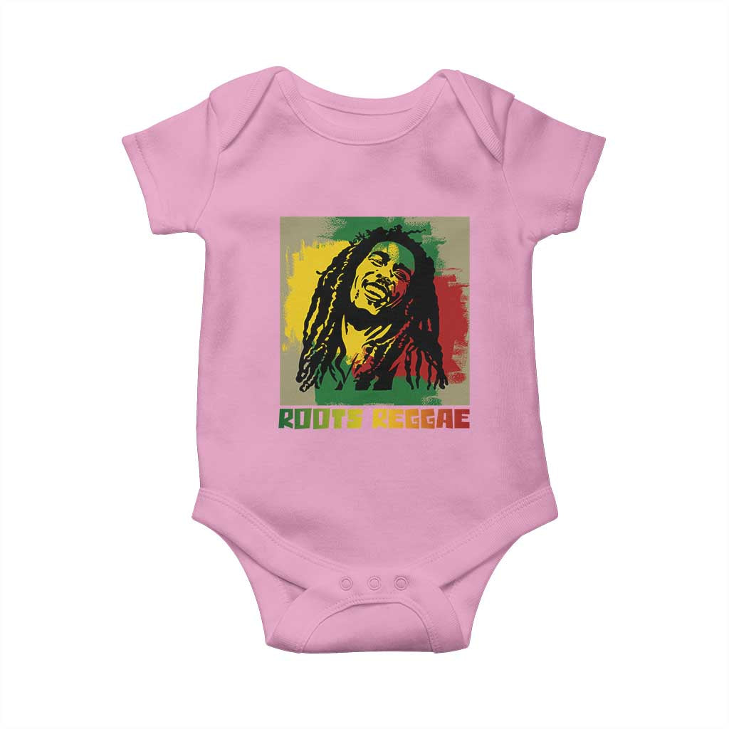 Legend Bob Baby Onesie Roots Reggae Rastafarian Music Jamaica TS11 Light Pink Print Your Wear