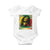 Legend Bob Baby Onesie Roots Reggae Rastafarian Music Jamaica TS11 White Print Your Wear