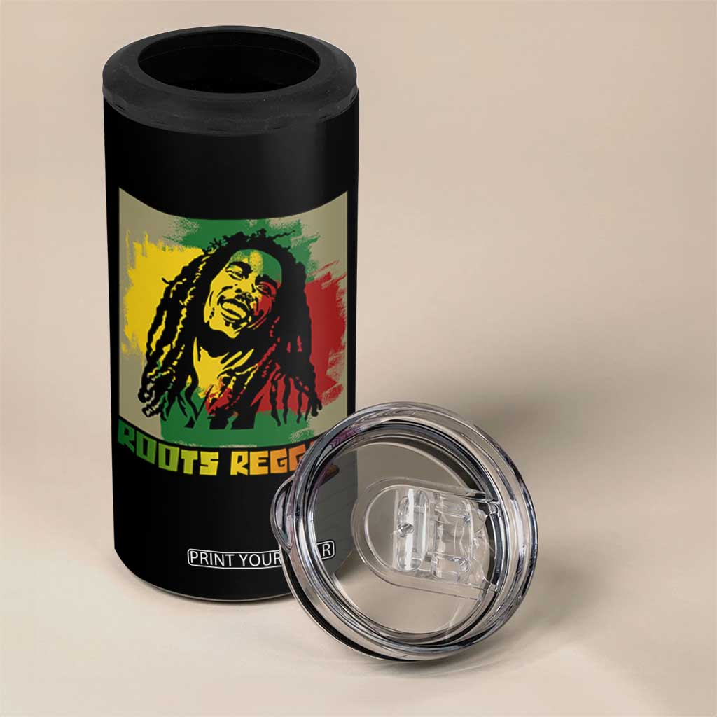 Legend Bob 4 in 1 Can Cooler Tumbler Roots Reggae Rastafarian Music Jamaica TS11 Print Your Wear