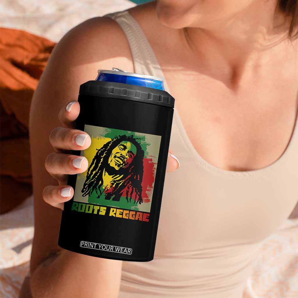 Legend Bob 4 in 1 Can Cooler Tumbler Roots Reggae Rastafarian Music Jamaica TS11 Print Your Wear