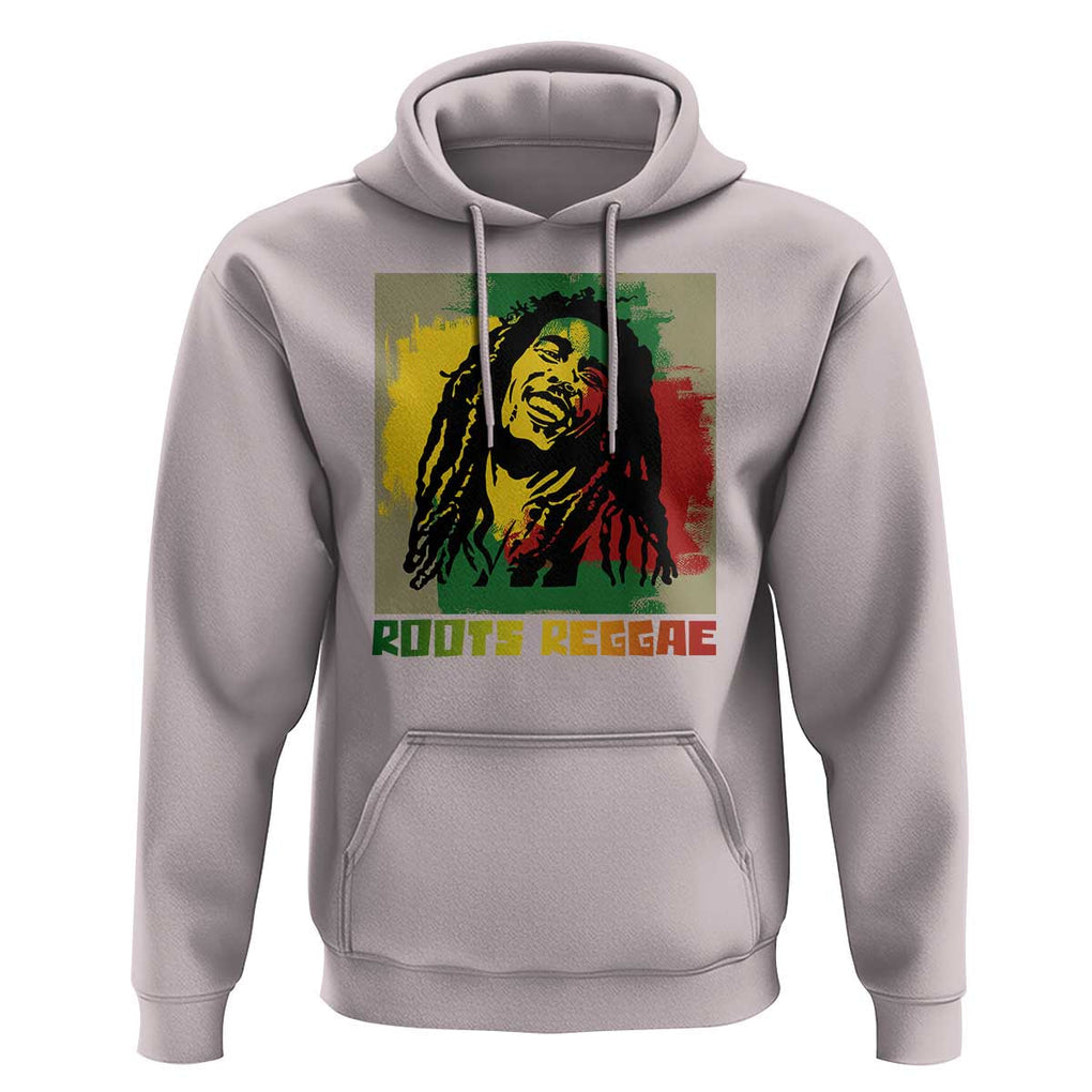 Legend Bob Hoodie Roots Reggae Rastafarian Music Jamaica TS11 Ice Gray Print Your Wear