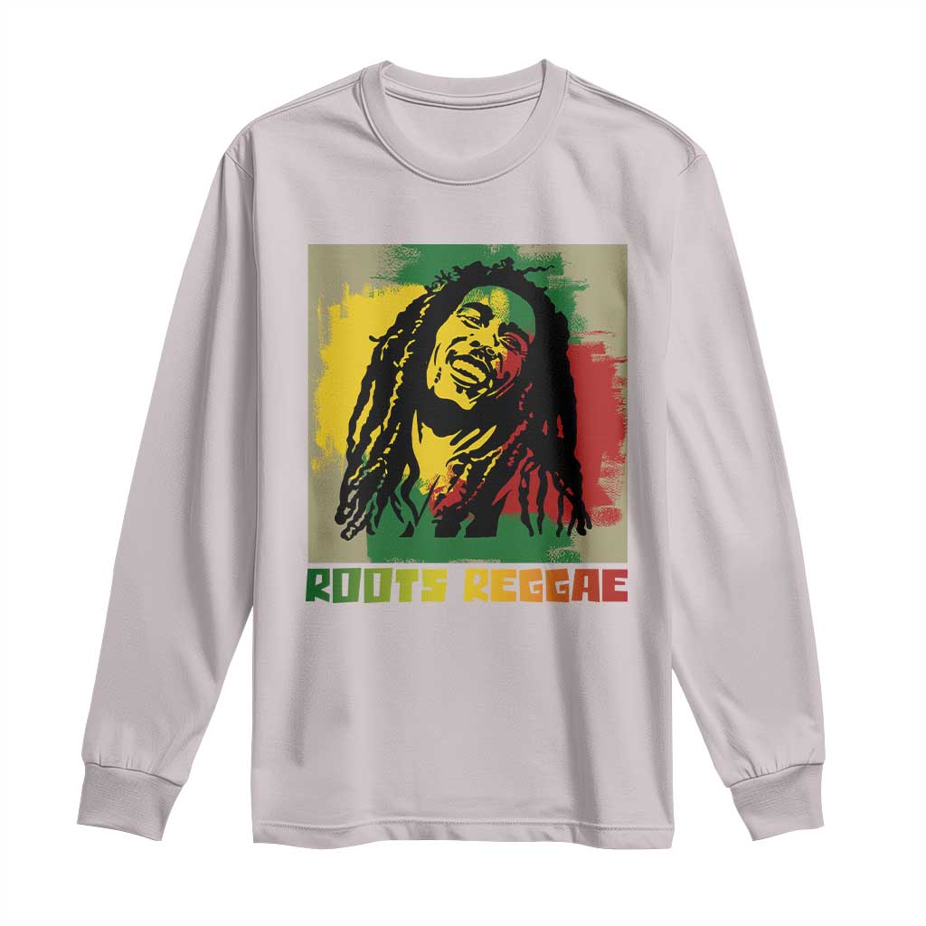 Legend Bob Long Sleeve Shirt Roots Reggae Rastafarian Music Jamaica TS11 Ice Gray Print Your Wear