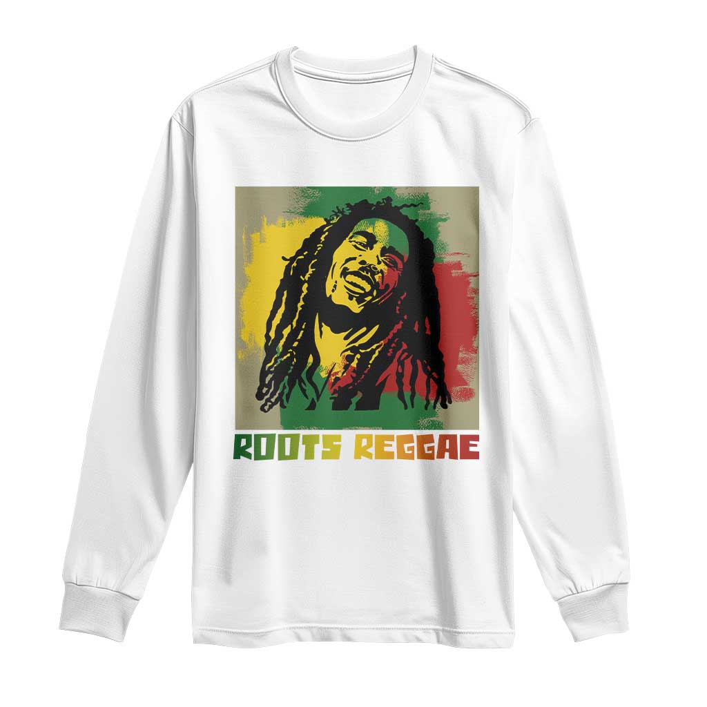 Legend Bob Long Sleeve Shirt Roots Reggae Rastafarian Music Jamaica TS11 White Print Your Wear