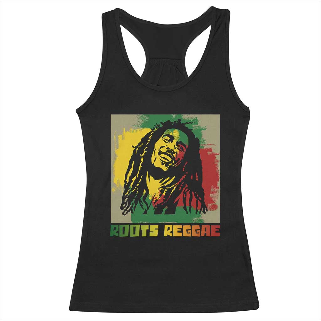 Legend Bob Racerback Tank Top Roots Reggae Rastafarian Music Jamaica TS11 Black Print Your Wear
